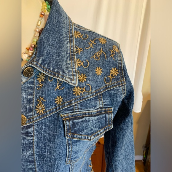 Vintage Mudd brand Y2K jean jacket Size 13 - Picture 3 of 9